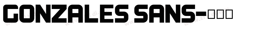 Gonzales Sans字体转换